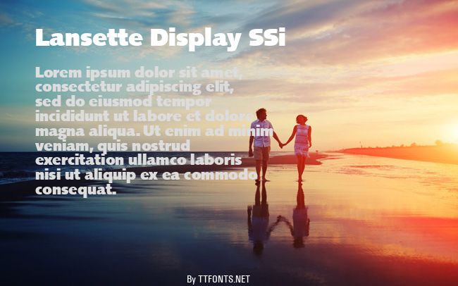 Lansette Display SSi example